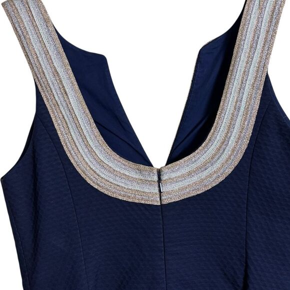 Lilly Pulitzer Valli Shift Dress True Navy Blue Size 2 - Picture 11 of 16